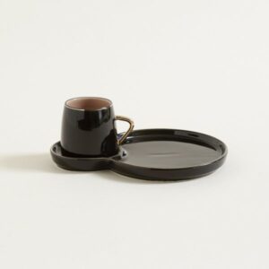 Set Taza y bandejita circular Eliette